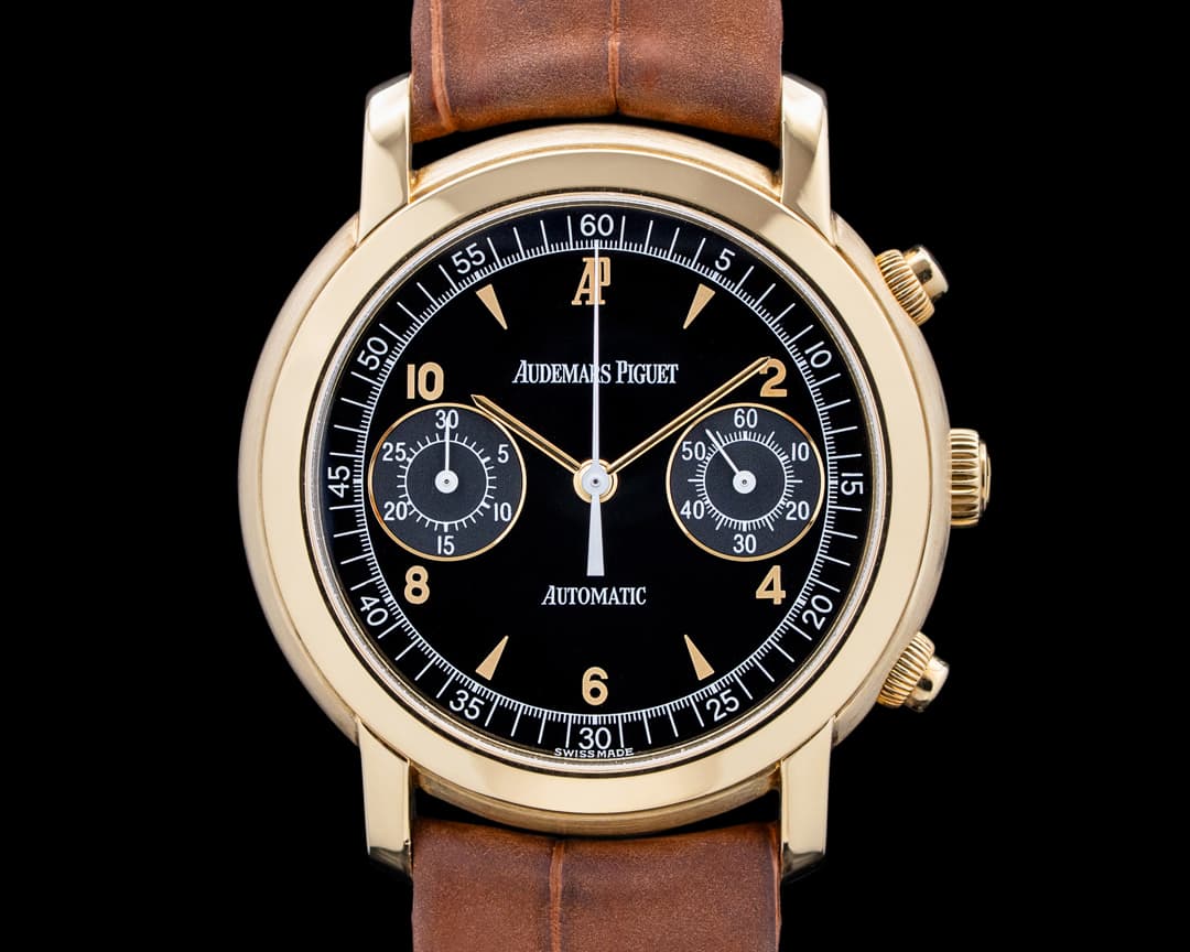 Audemars Piguet 25859BA Jules Audemars Chronograph 18K Yellow Gold Black Dial