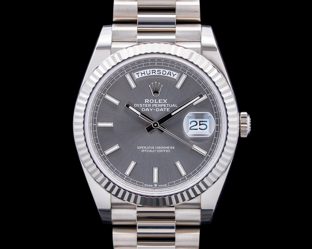 Rolex 228239 Day-Date 40MM 18K White Gold Gray Dial