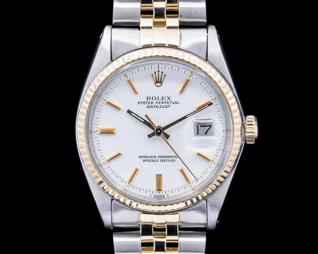 Rolex 1601 Vintage Datejust SS / 18K YG White Dial Circa. 1978