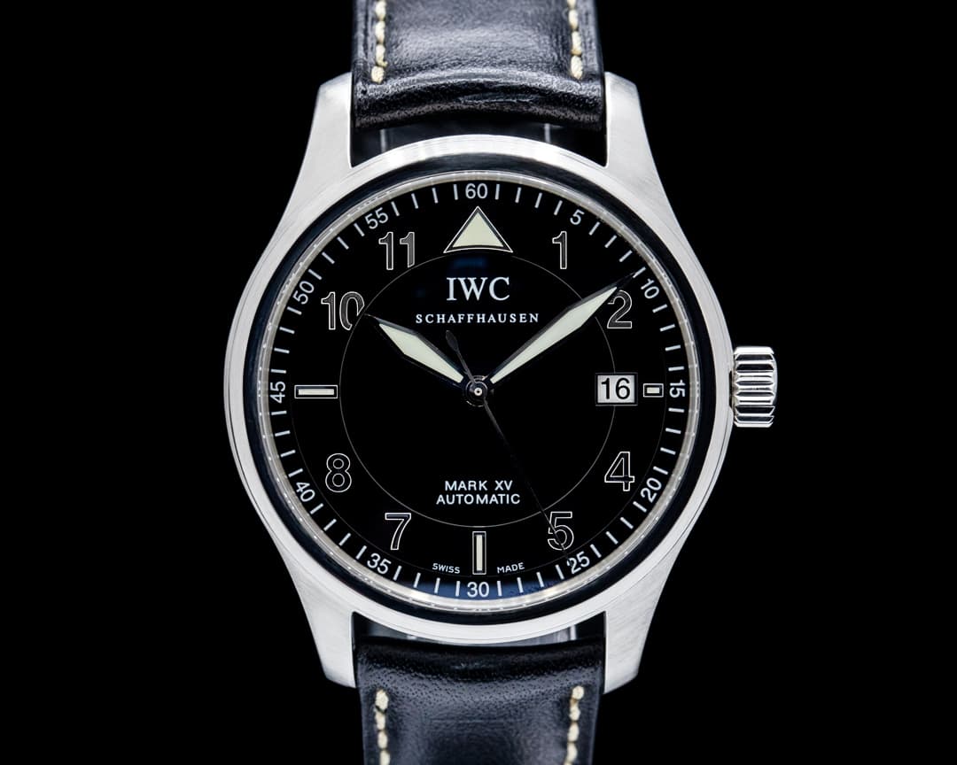 Image of IWC IW325311 Mark XV Spitfire SS Black Dial