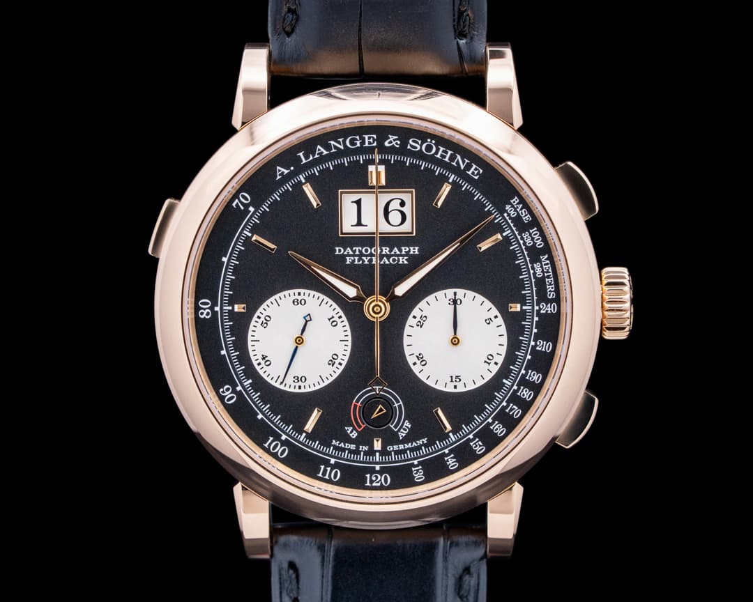 Image of A. Lange & Söhne 405.031 Datograph Up Down 18K Rose Gold Black Dial
