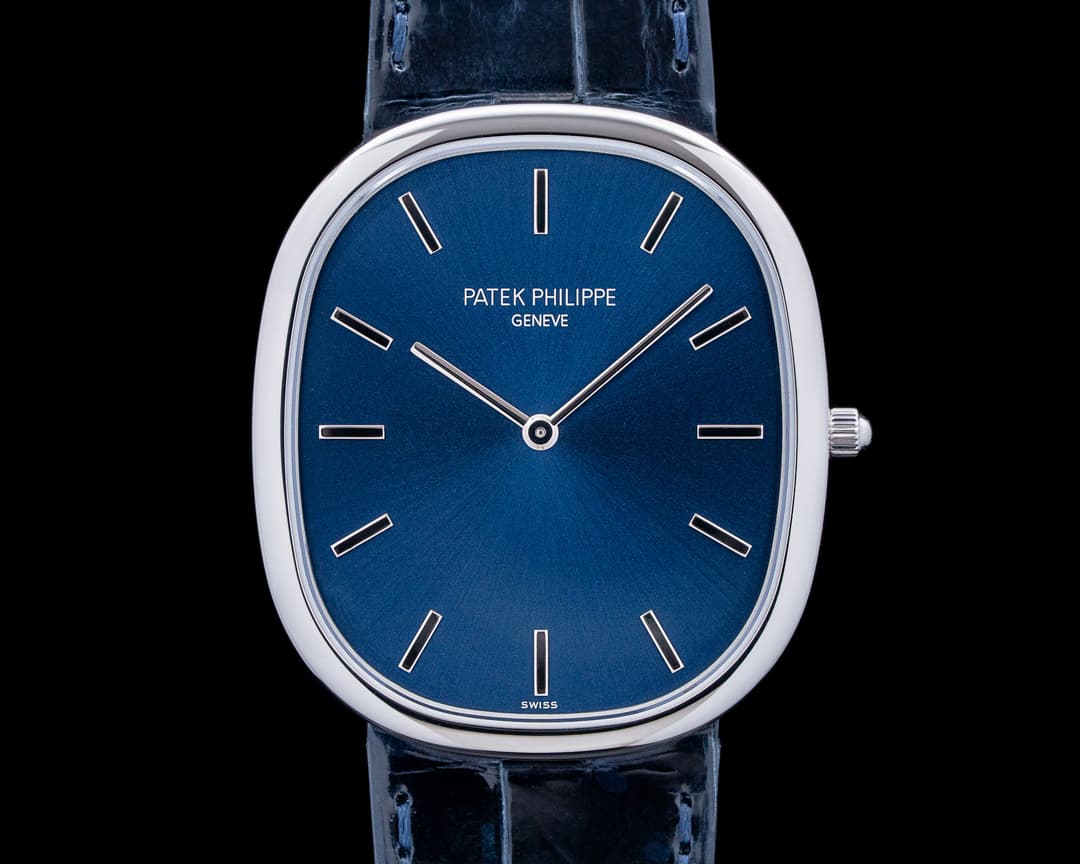Patek Philippe 5738P Golden Ellipse Platinum Blue Dial 2025