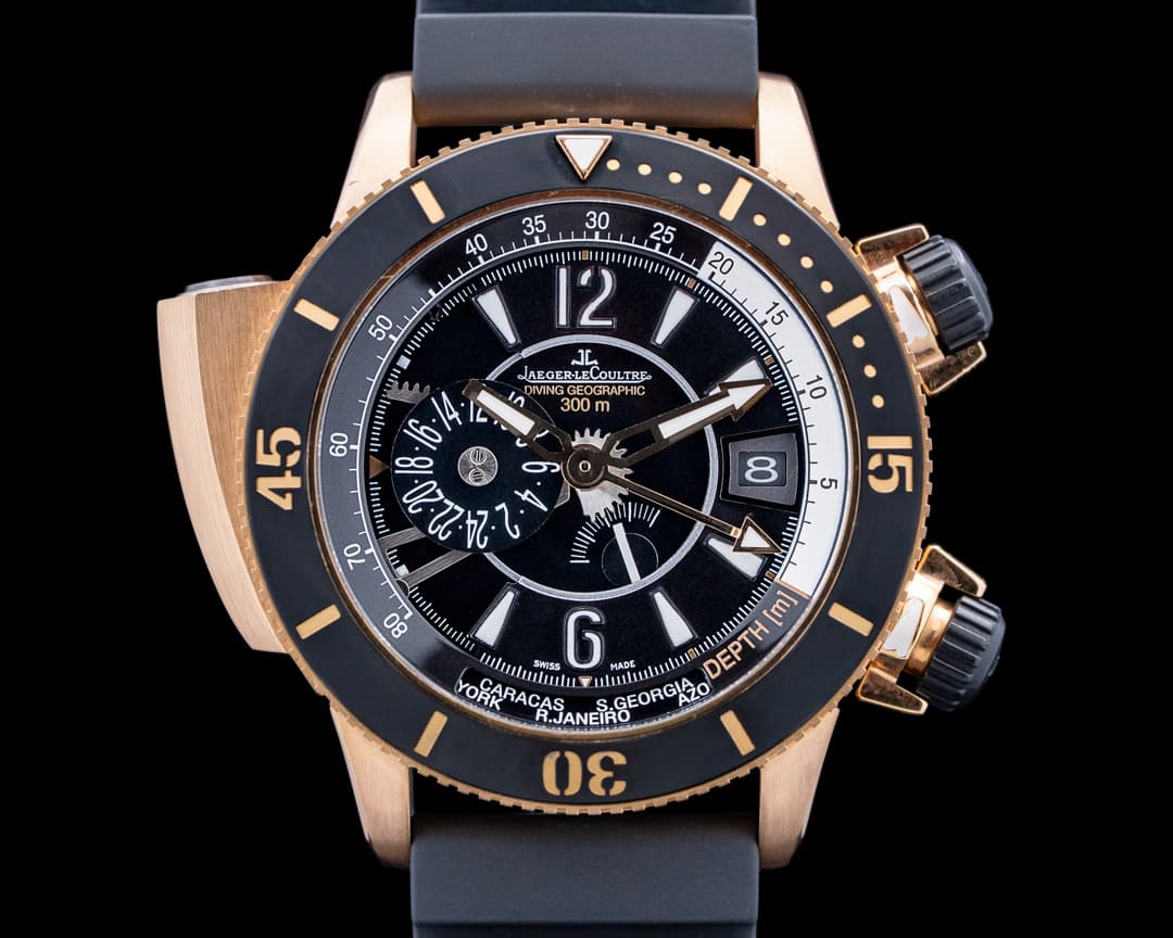 Image of Jaeger-LeCoultre Master Compressor Diving Pro Navy SEALs 18K RG Black Dial LIMITED