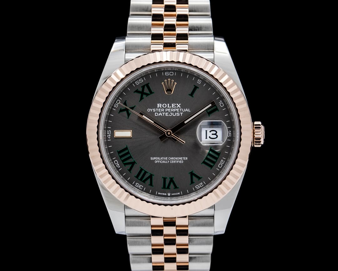 Rolex 126331 Datejust 41 18K RG / SS "Wimbledon" Dial