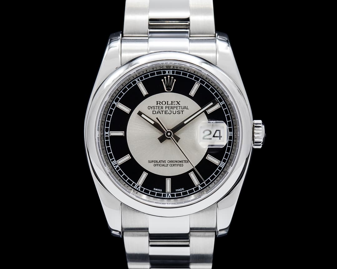 116234 Datejust 36MM SS Black Tuxedo Dial Circa. 2006