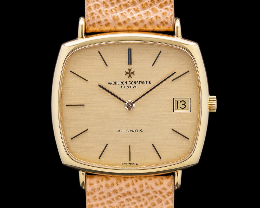 Image of Vacheron Constantin 44201 Vintage TV Style 18K Yellow Gold Champagne Dial