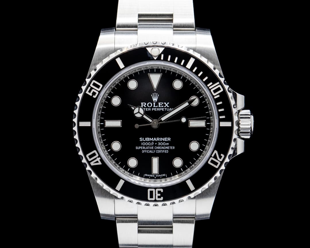 Rolex 114060 Submariner No Date SS Black Dial