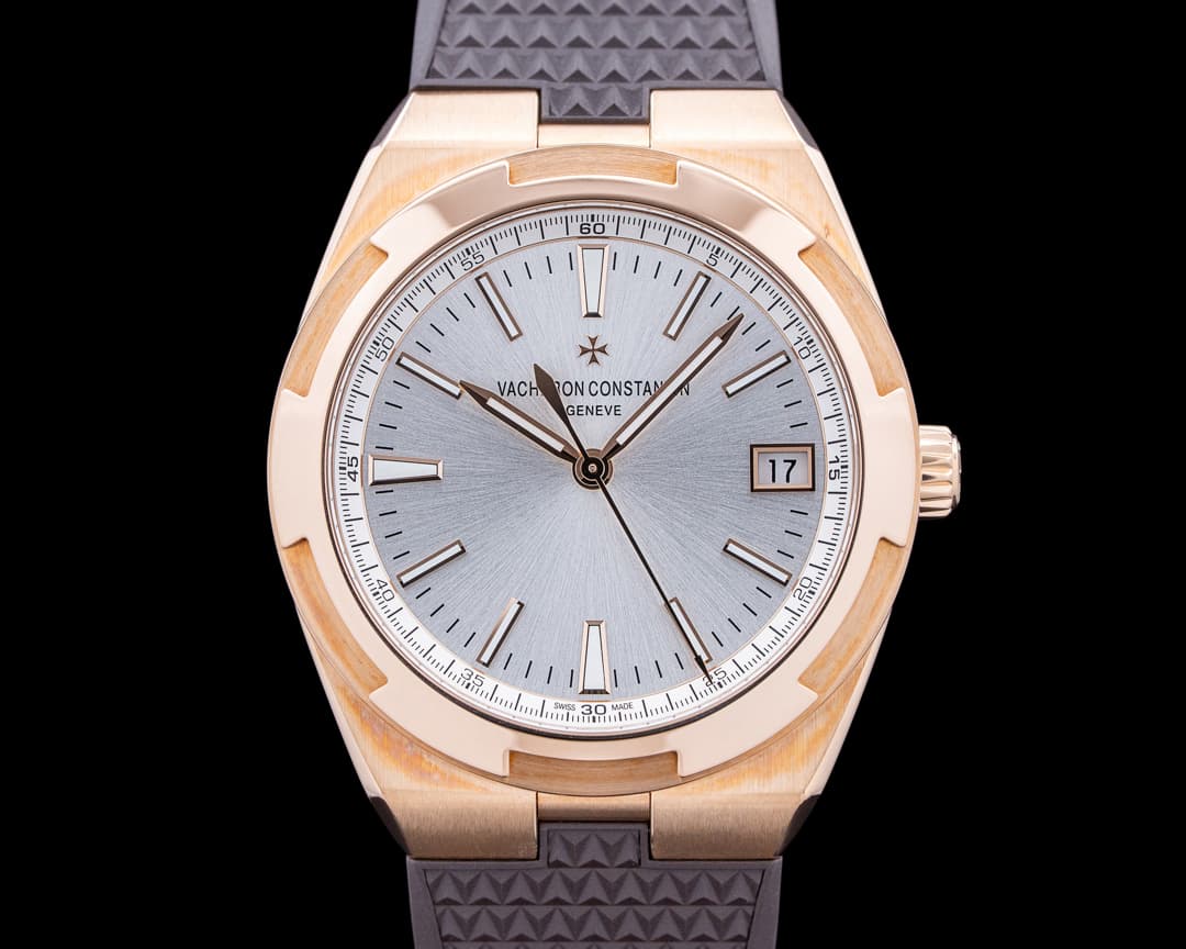 Image of Vacheron Constantin 4500V/000R Overseas Automatic 18K Rose Gold Silver Dial