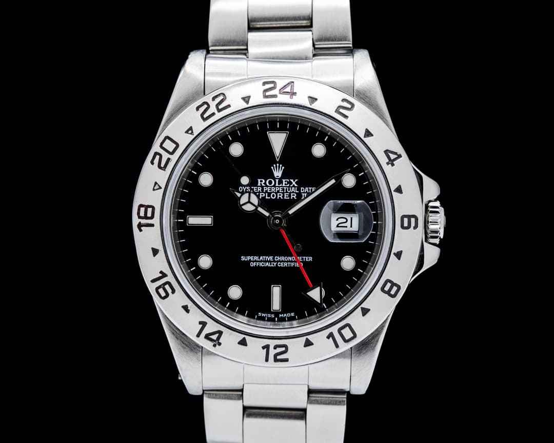 Image of Rolex 16570 Explorer II SS Black Dial Circa. 1989