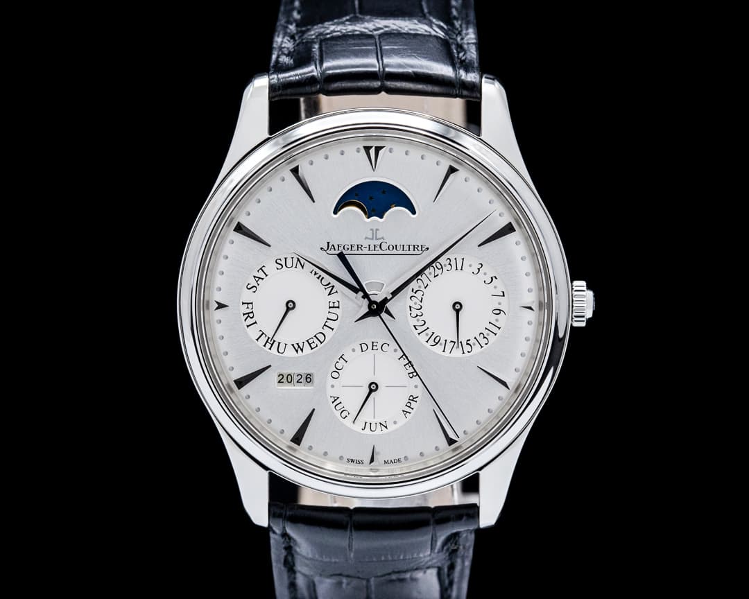 Jaeger-LeCoultre Q130842J Master Ultra Thin Perpetual Calendar SS Silver Dial