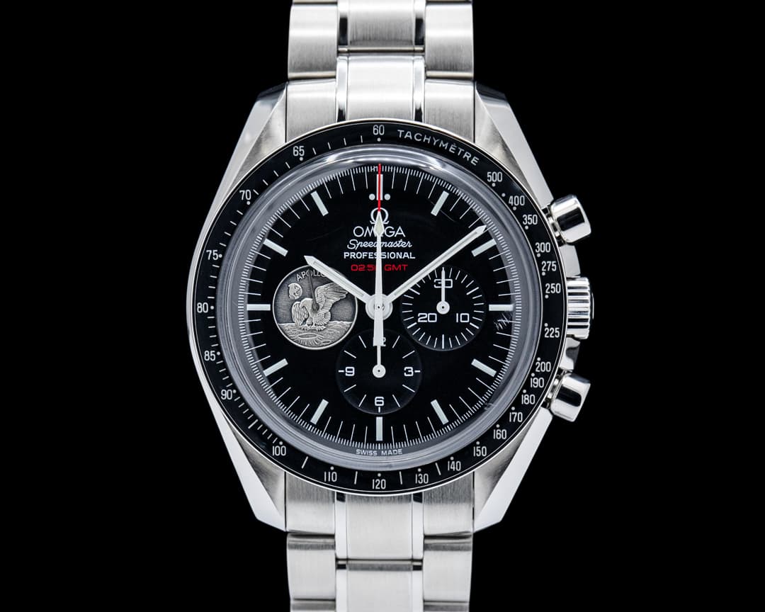 Image of Omega Speedmaster Professional Moonwatch 40th Anniversary SS Black Dial LE