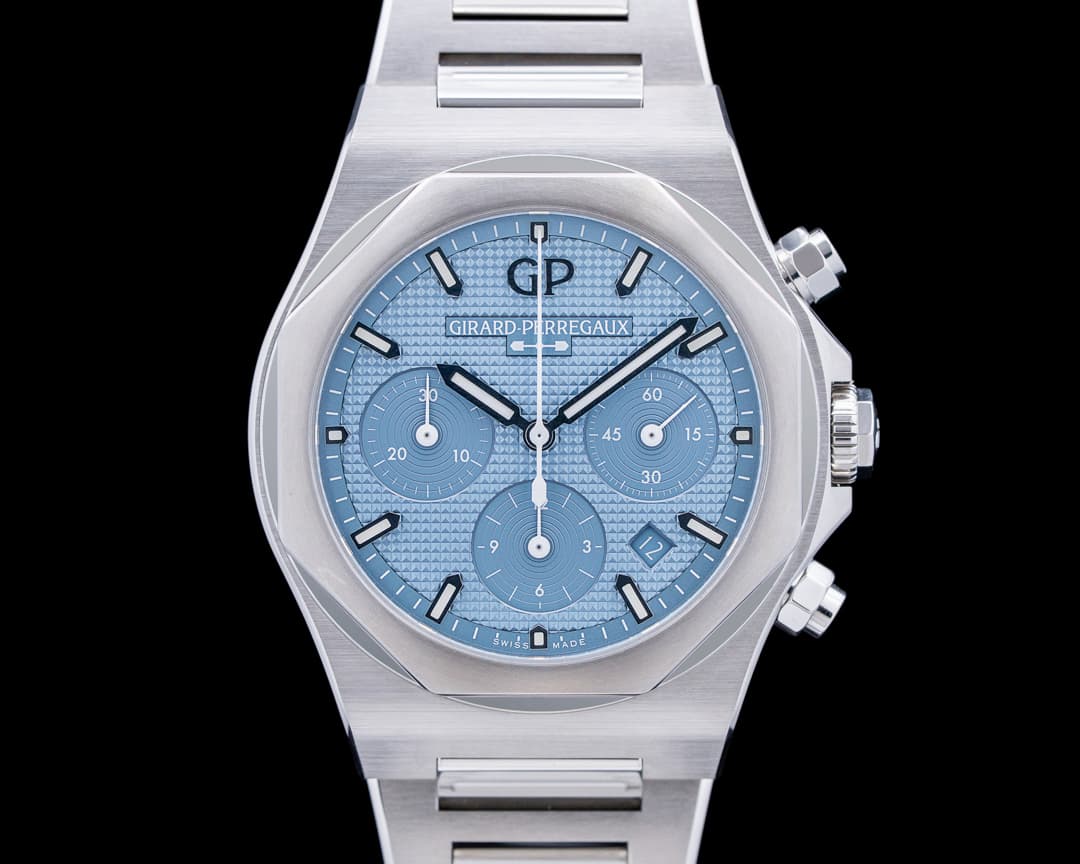 Image of Girard-Perregaux Laureato Chronograph SS Ice Blue Dial LIMITED 2025