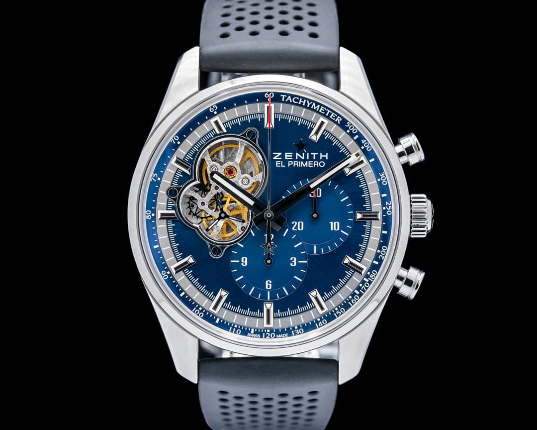 Zenith El Primero Blue Chronomaster Open Grande SS Blue Dial