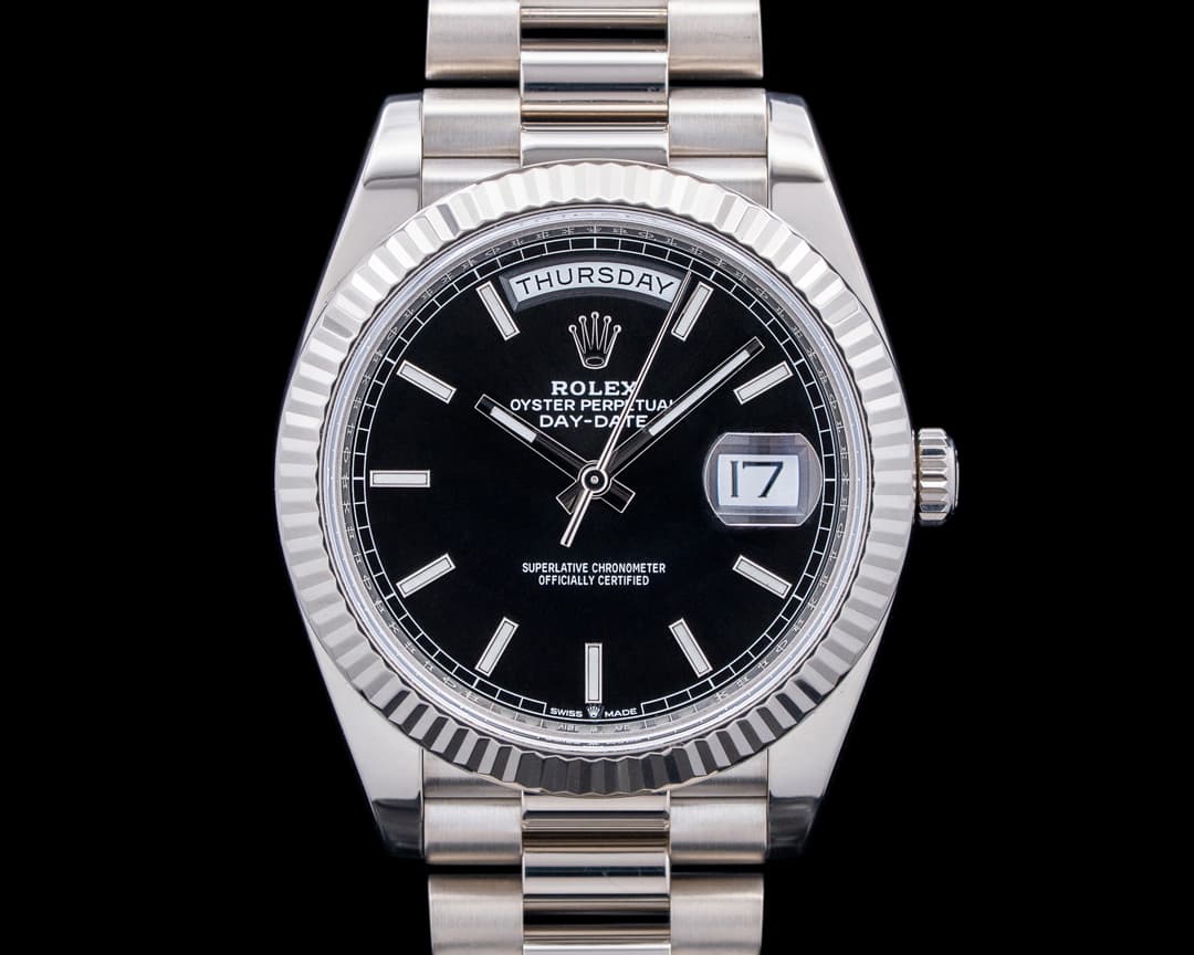Image of Rolex 228239 Day-Date 40MM 18K White Gold Black Dial