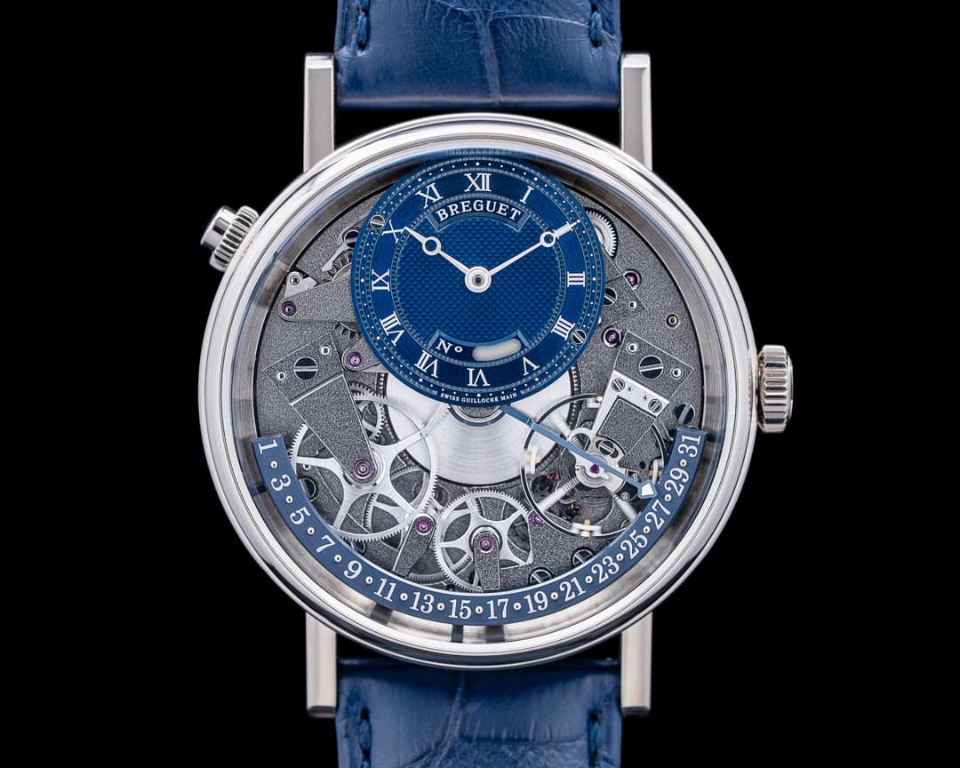 Image of Breguet 7597BB Tradition Quantieme Retrograde 18K White Gold Skeleton Dial 2025