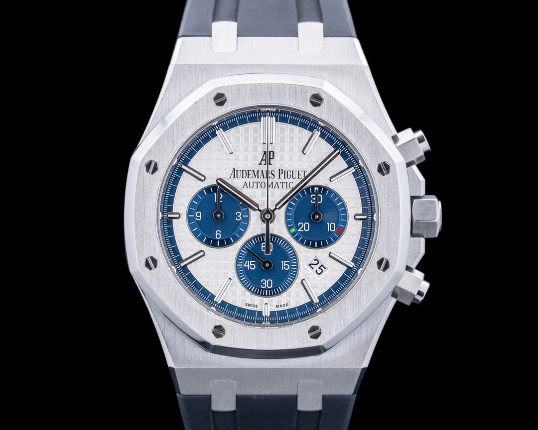 Image of Audemars Piguet 26326ST Royal Oak Chronograph "Pride of Italy" SS Silver Dial LIMITED