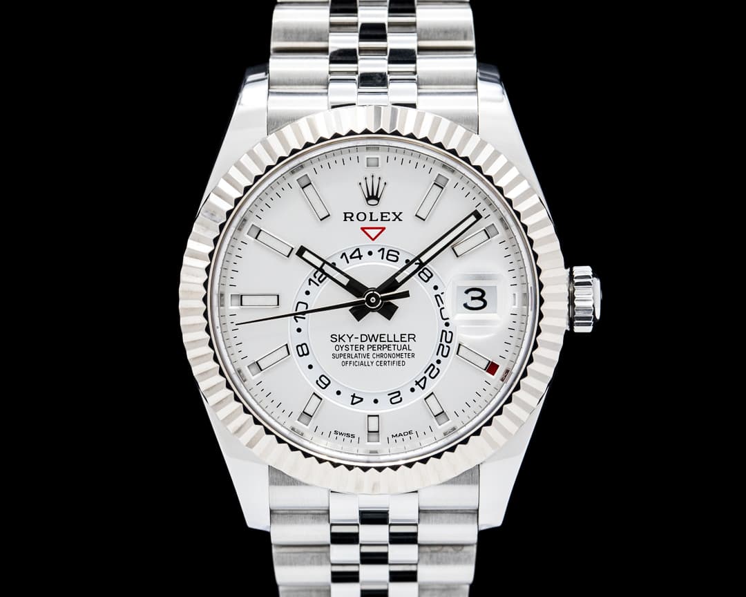 Image of Rolex 326934 Sky Dweller SS Silver Dial