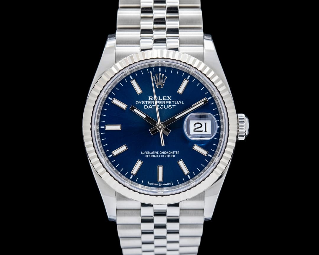 Rolex 126234 Datejust 36MM Jubilee SS Blue Dial