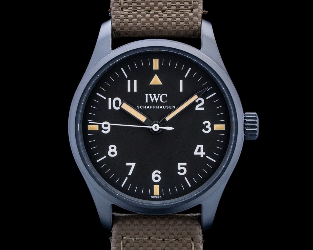 IWC IW324801 Pilot Mark XVIII Edition HODINKEE Ceratanium Black Dial LIMITED