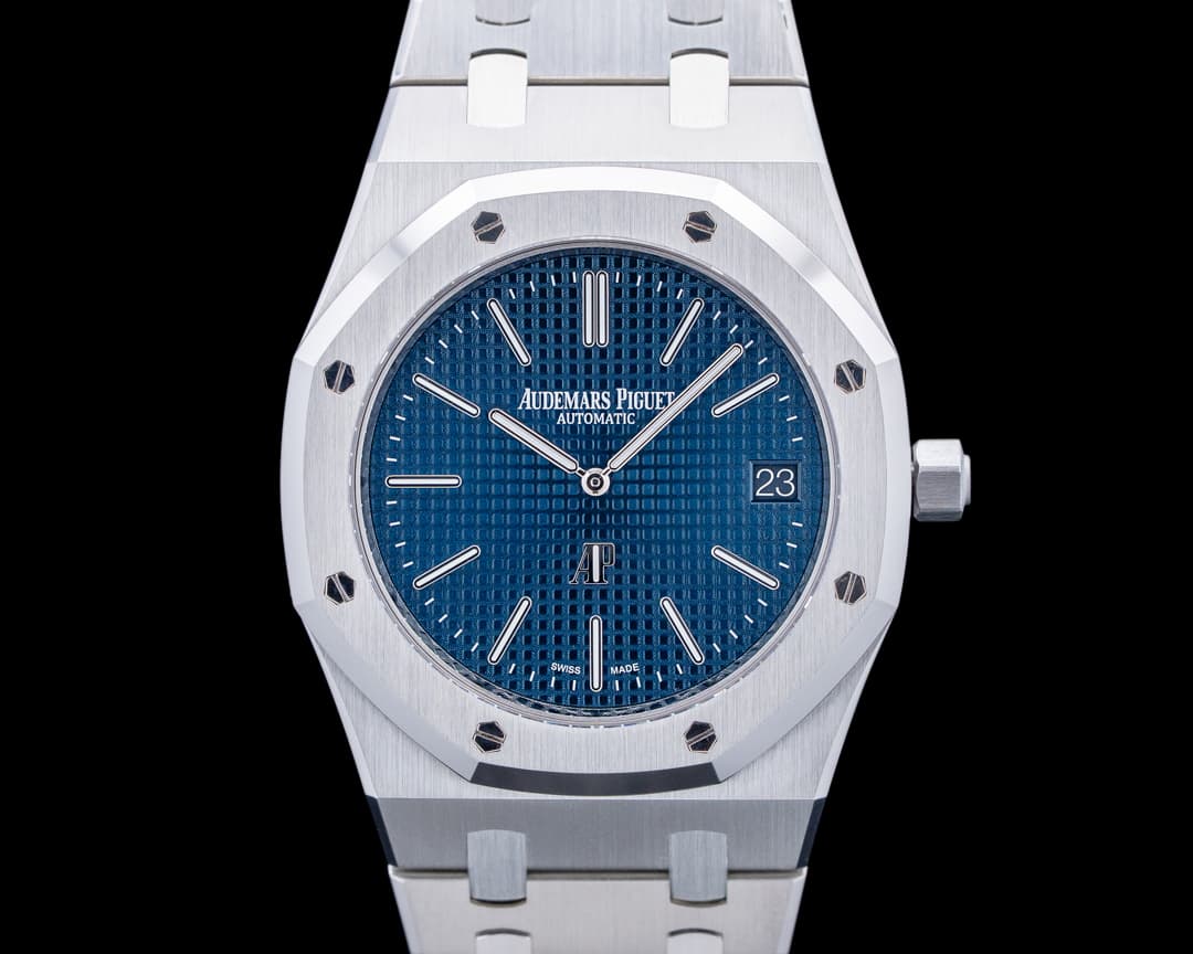 Audemars Piguet 15202ST Royal Oak Jumbo Extra-Thin SS Blue Dial