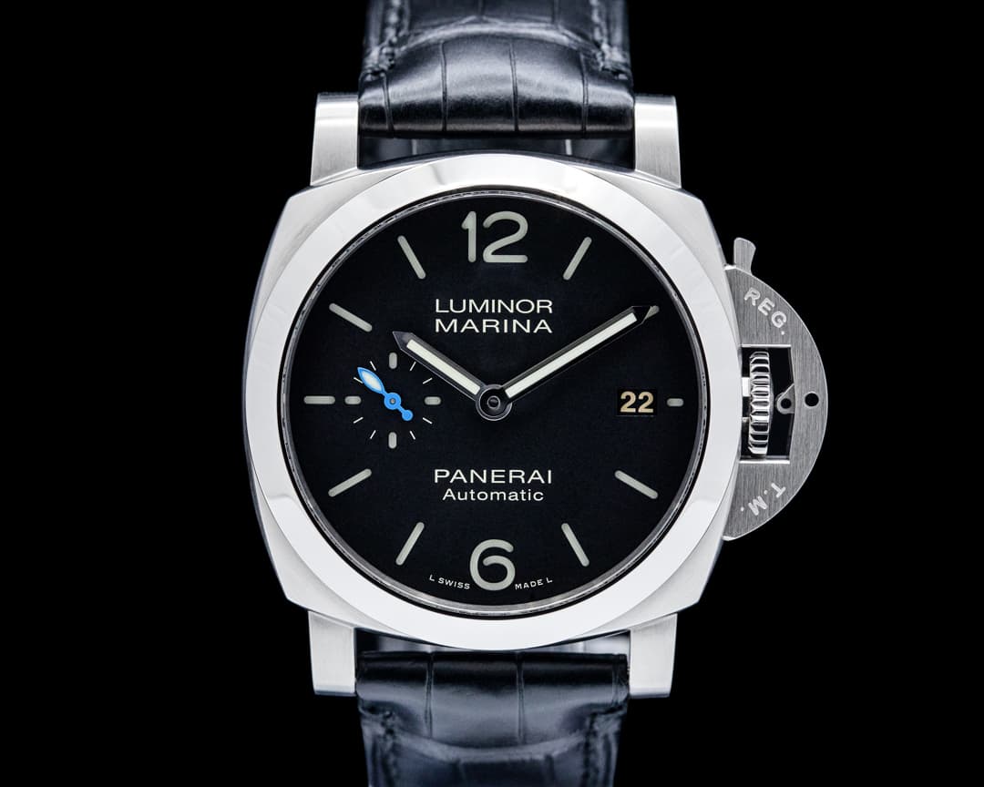 Image of Panerai PAM01272 Luminor Marina Quaranta SS Black Dial