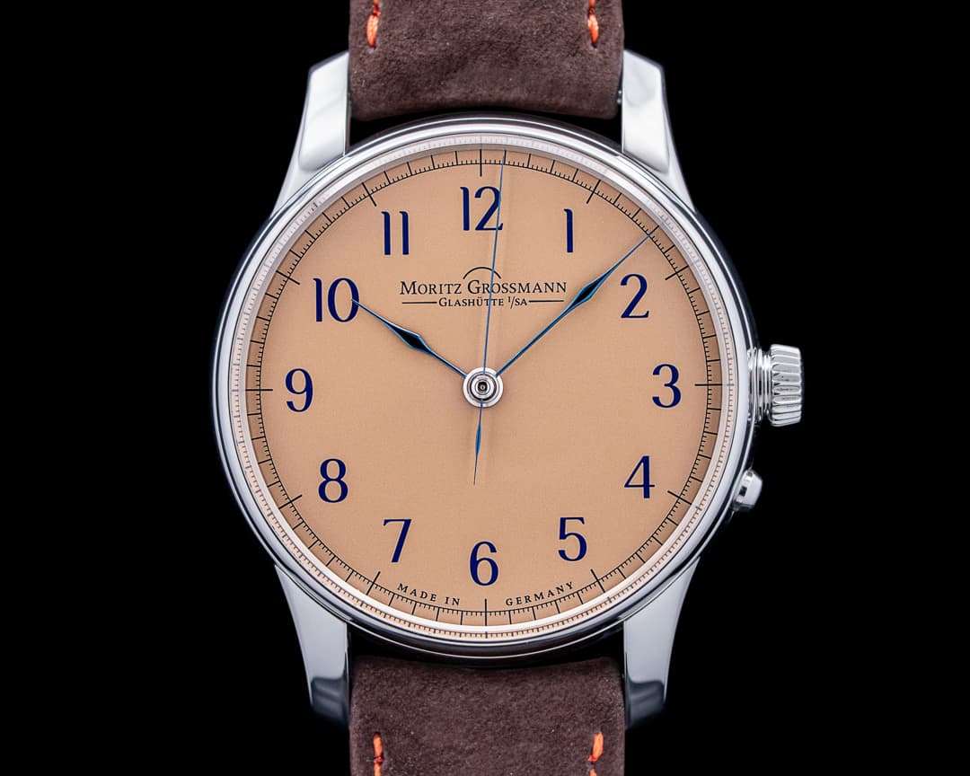 Image of Moritz Grossmann MG-002939 Benu Central Second SS Salmon Dial