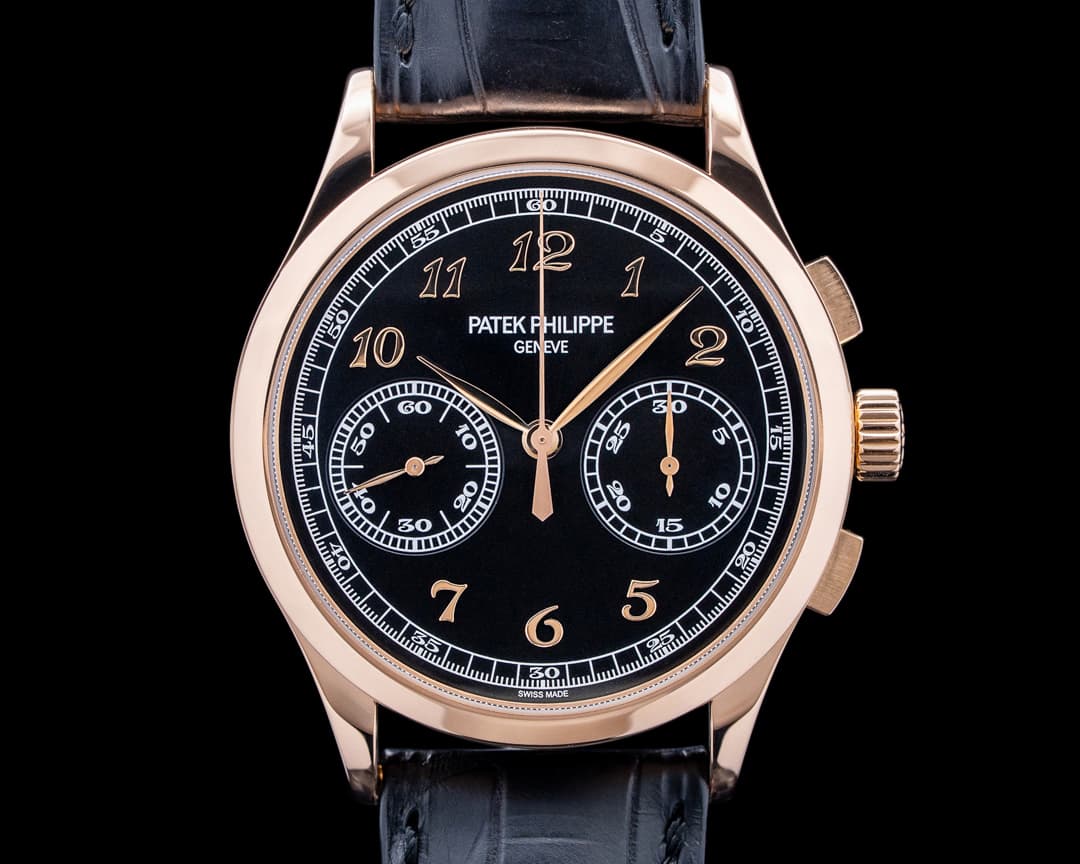 Patek Philippe 5170R Chronograph 18K Rose Gold Black Dial