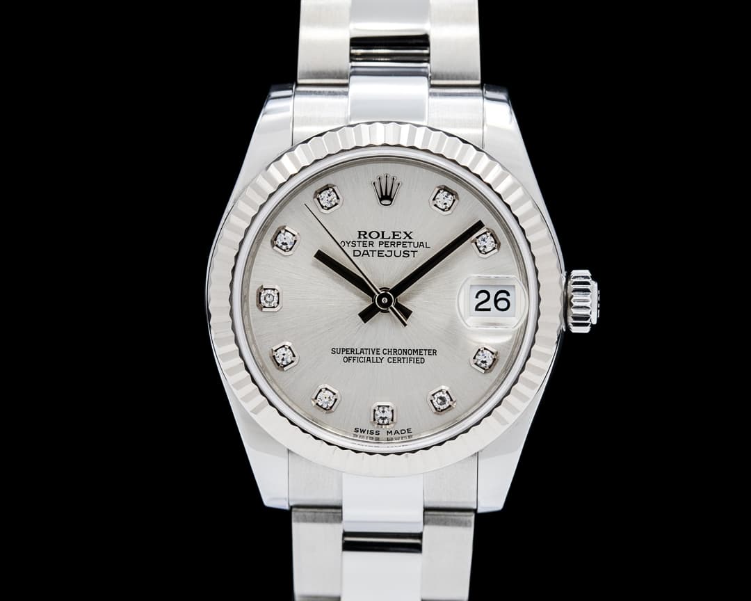 Rolex 178274 Datejust 31 SS Silver Diamond Dial