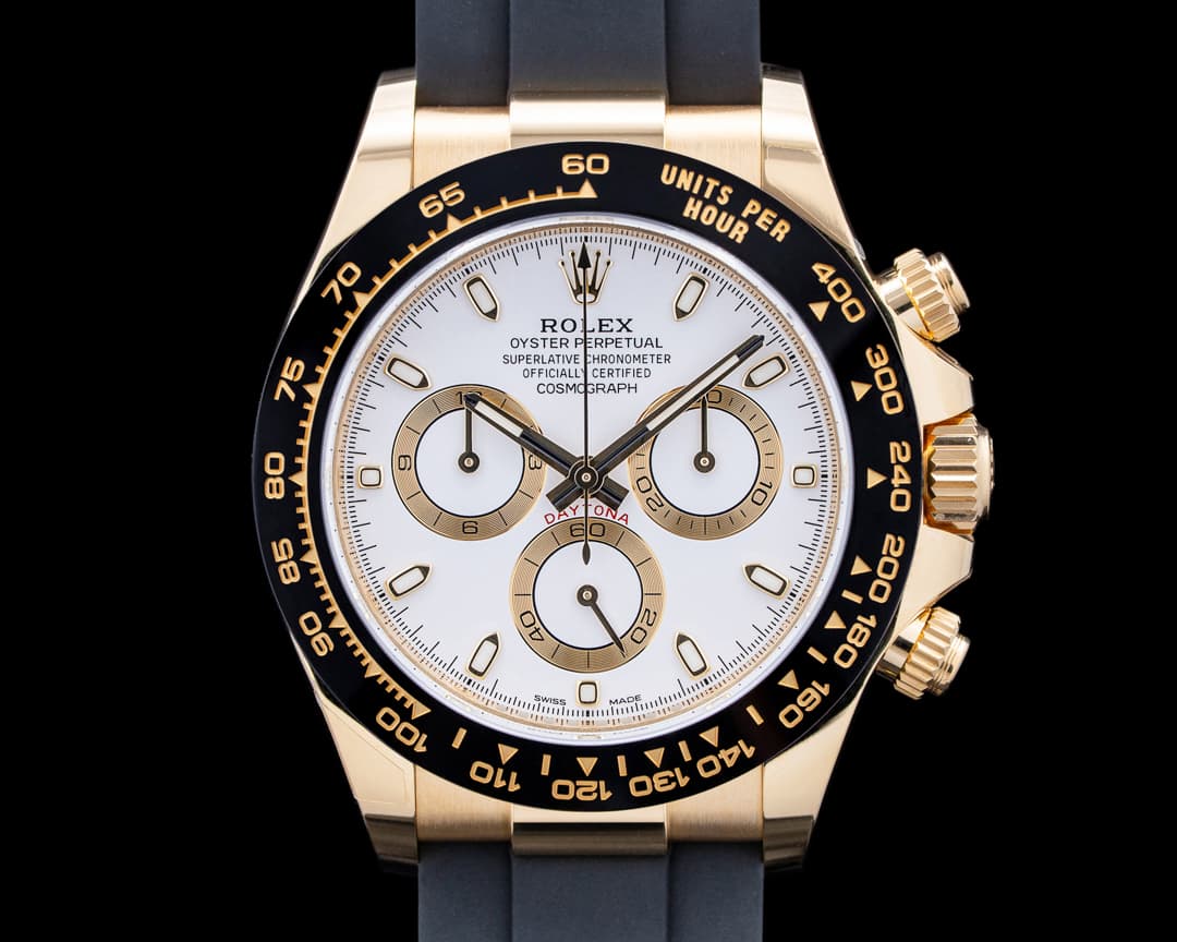 Image of Rolex 116518LN Daytona 18K Yellow Gold White Dial