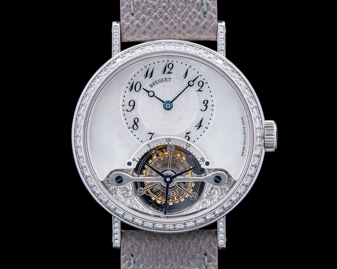 Breguet 3358BB Classique Tourbillon 18K White Gold Mother of Pearl Dial
