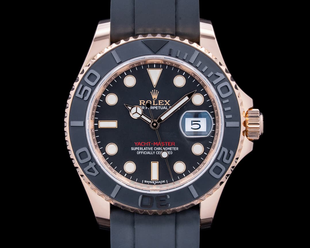Rolex 116655 Yacht Master 40 18K Rose Gold Black Dial