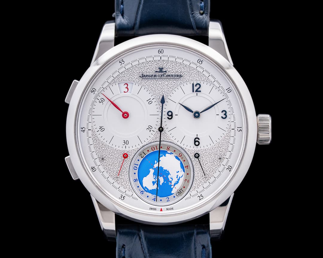 Image of Jaeger-LeCoultre Duometre Unique Travel Time 18K White Gold Silver Dial LIMITED
