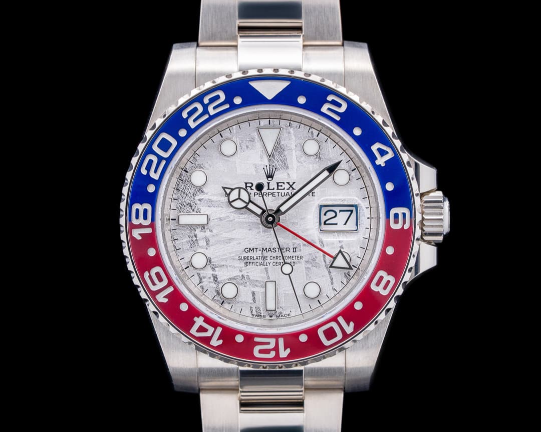 Image of Rolex 126719BLRO GMT-Master II Pepsi 18K White Gold Meteorite Dial