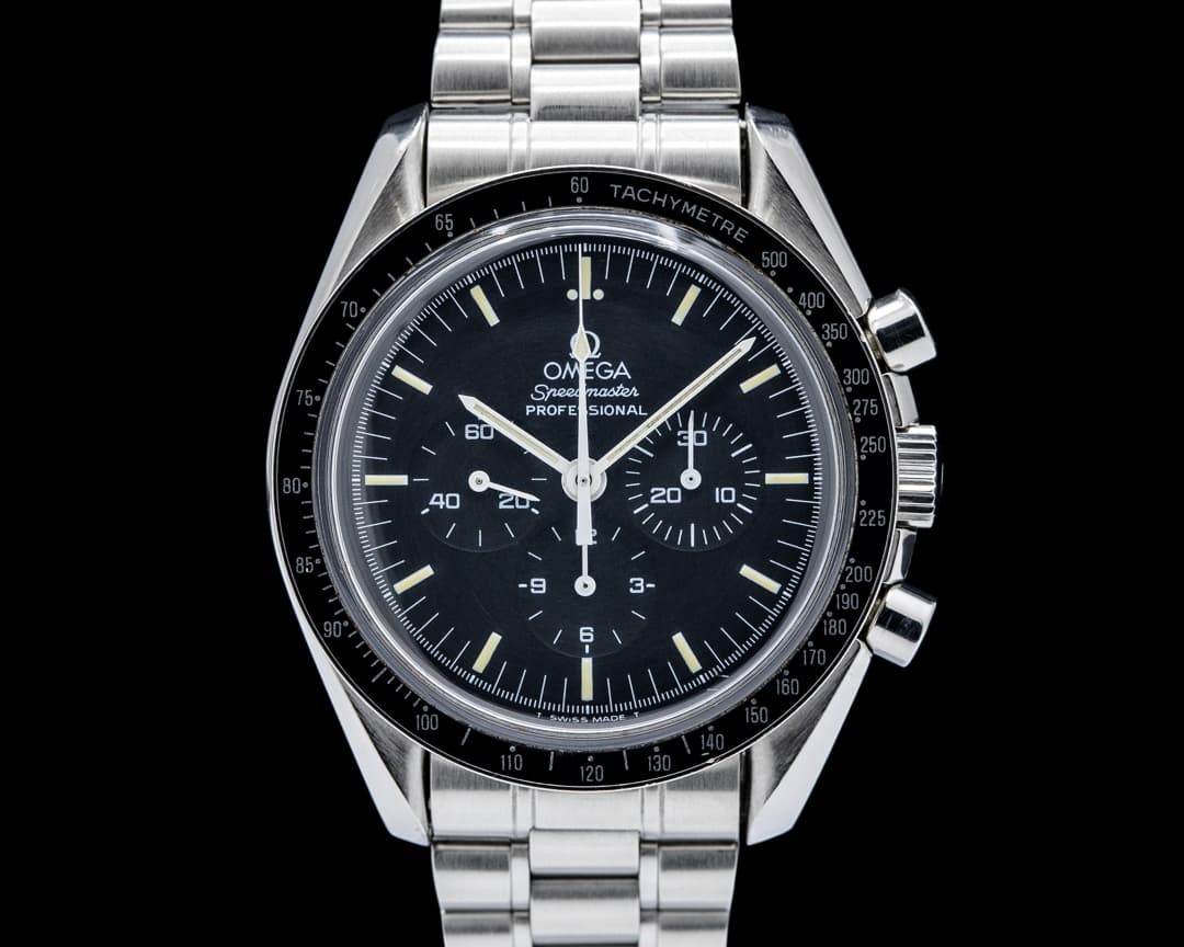 Omega ST 145.0022 Speedmaster Professional Moonwatch SS Black Dial