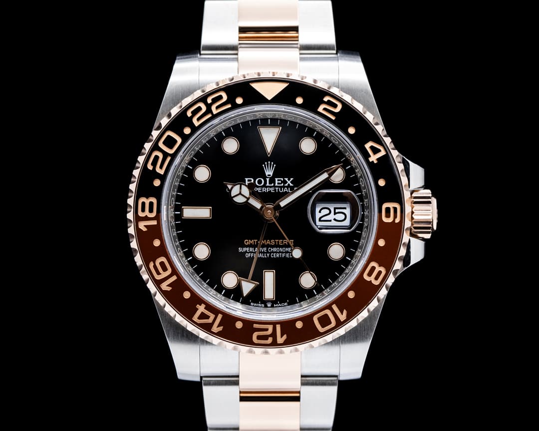 Rolex 126711CHNR GMT-Master II SS / 18K Everose Gold Black Dial