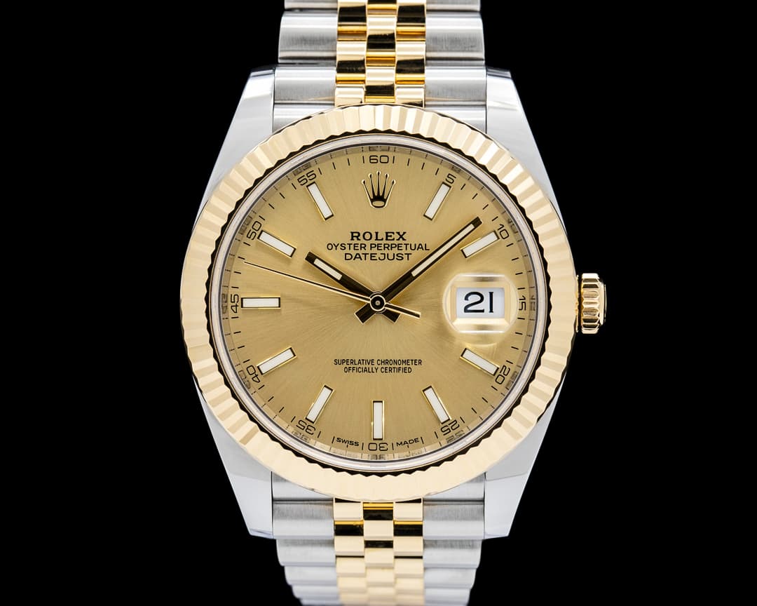 Rolex 126333 Datejust 41 Jubilee SS / 18k YG Champagne Dial