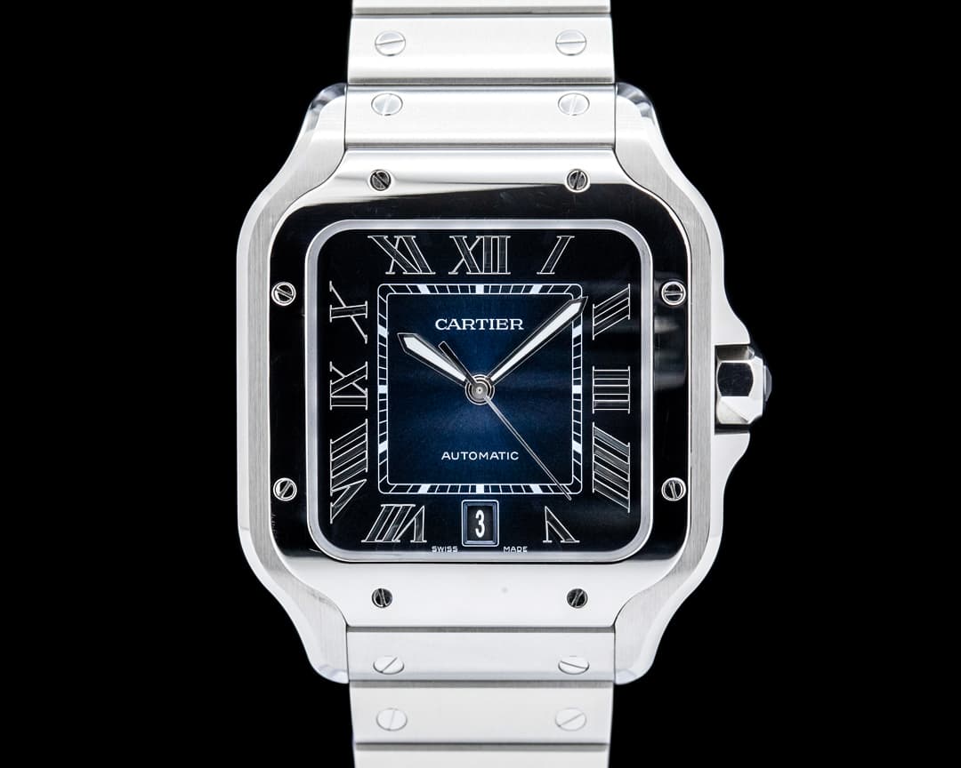 Cartier WSSA0030 Santos de Cartier Large SS Blue Dial