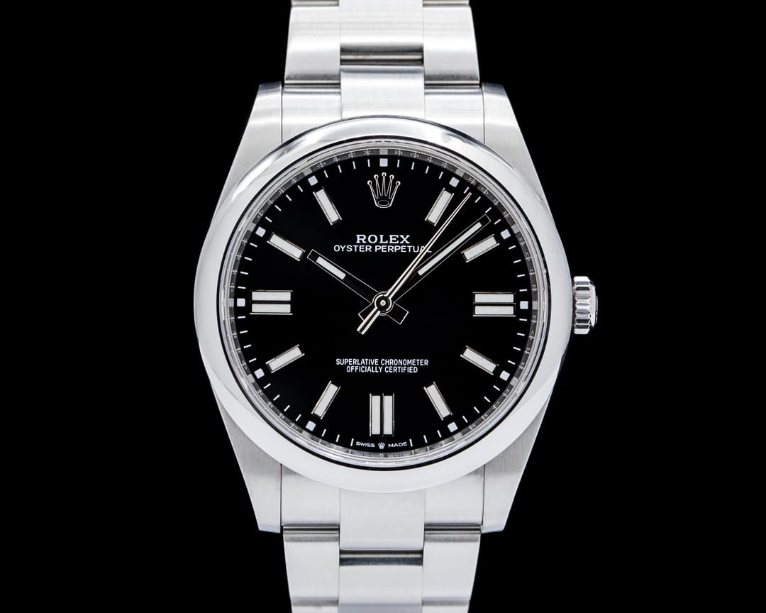 Rolex 124300 Oyster Perpetual 41 SS Black Dial