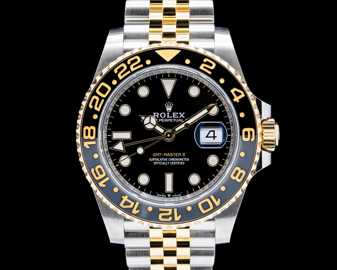 Image of Rolex 126713GRNR GMT Master II SS / 18K YG Black Dial 2025