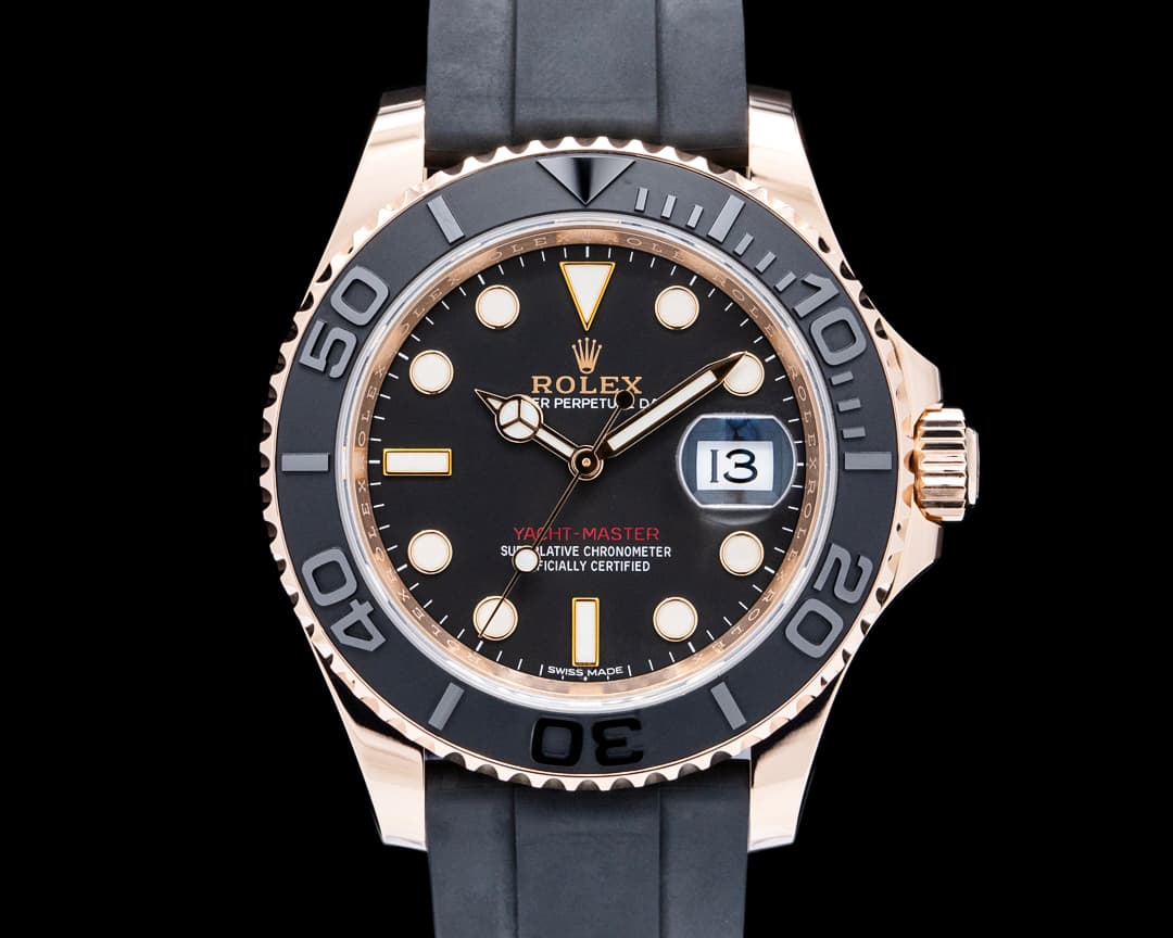 Rolex 116655 Yacht Master 40 18K Rose Gold Black Dial