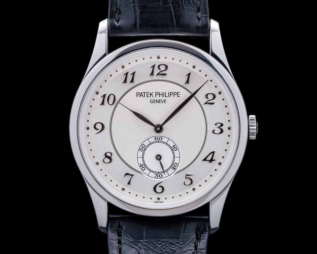 Image of Patek Philippe 5196P Calatrava Platinum Silver Dial