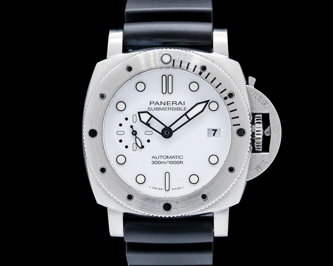 Image of Panerai PAM01223 Submersible Bianco SS White Dial
