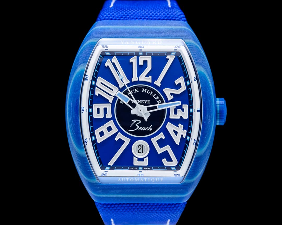 Franck Muller Vanguard Beach Glass Fiber Blue Dial