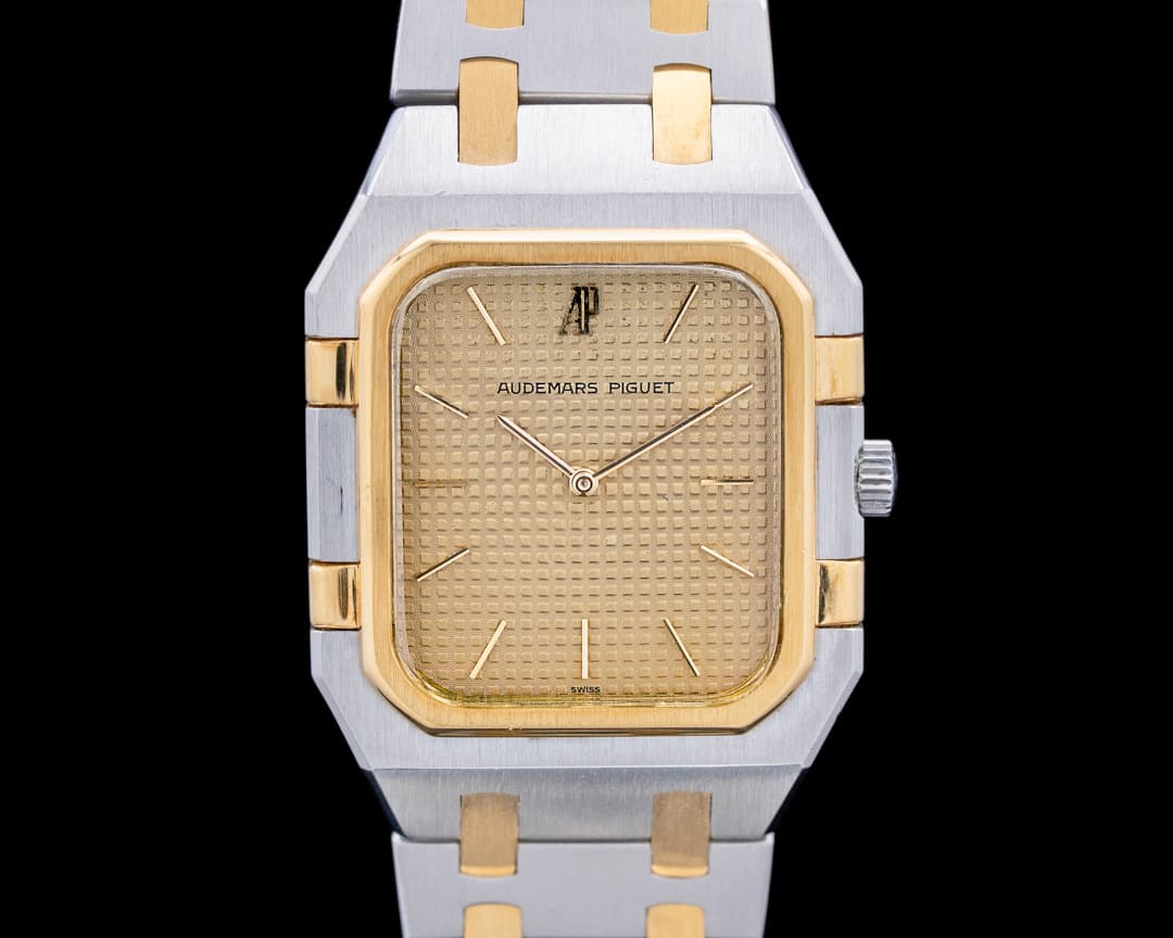 Audemars Piguet 6009SA Royal Oak Rectangular Quartz SS / 18K YG Champagne Dial