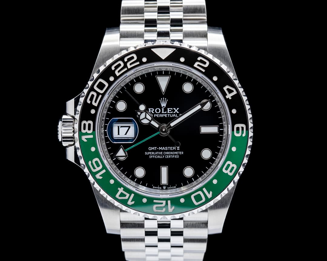 Image of Rolex 126720VTNR GMT-Master II Left-Handed SS Black Dial