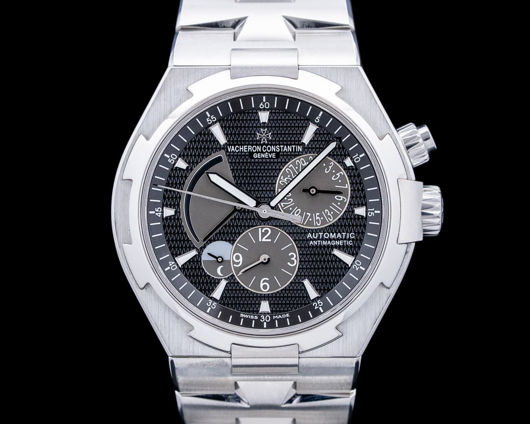 Vacheron Constantin 47450 Overseas Dual Time SS Black Dial