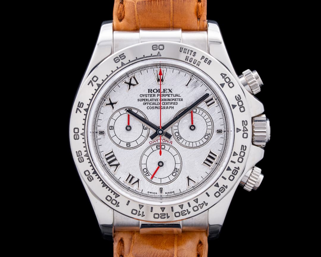 Image of Rolex 116519 Daytona 18K White Gold Meteorite Roman Dial