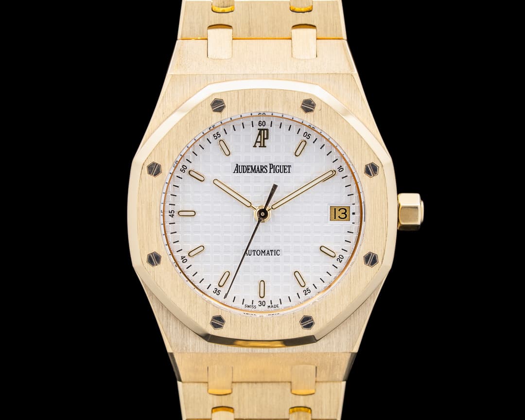 Image of Audemars Piguet 14790BA Royal Oak 18K Yellow Gold White Dial