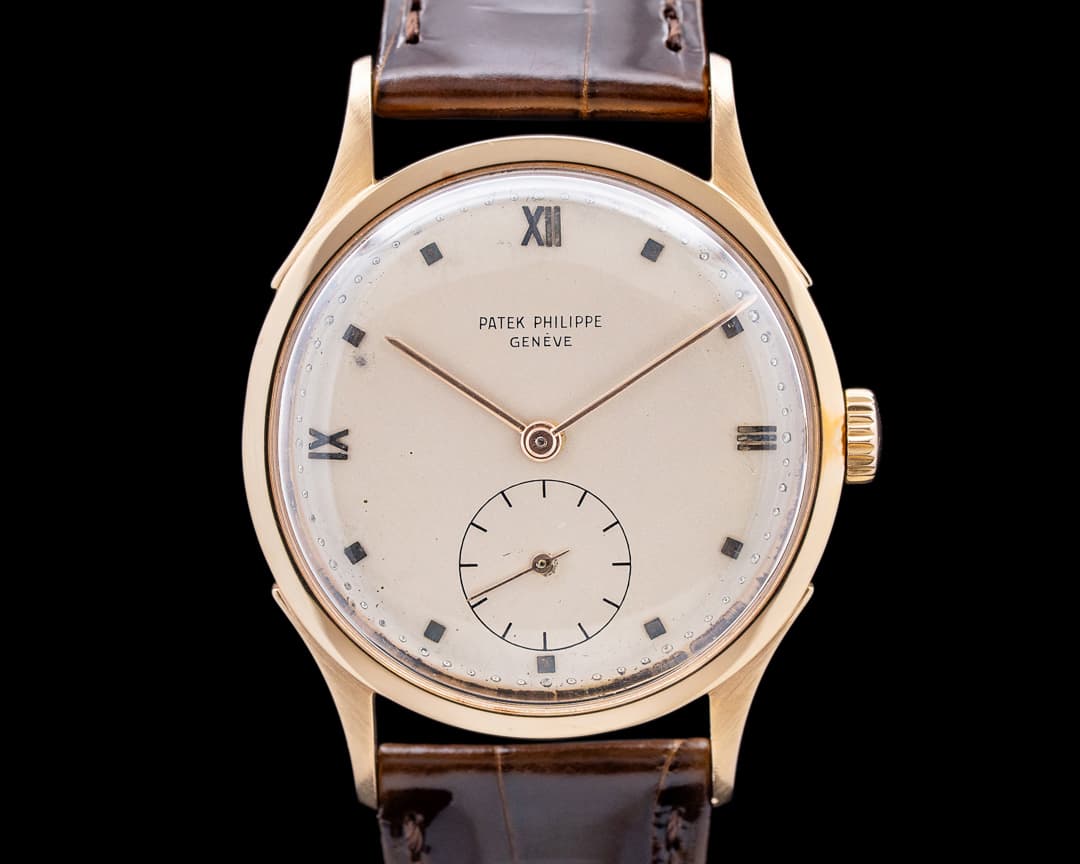 Patek Philippe 1589R Calatrava 18K Rose Gold Silver Dial