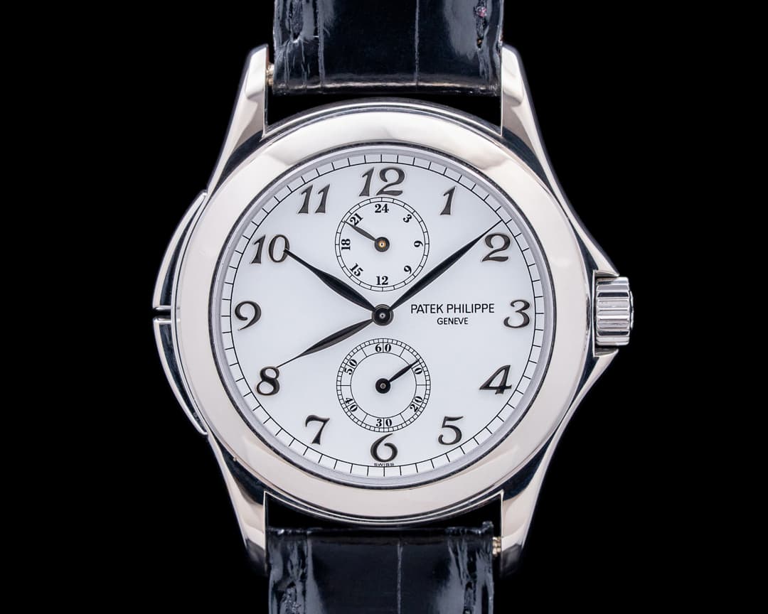Image of Patek Philippe 5134G Travel Time Calatrava 18K White Gold White Dial